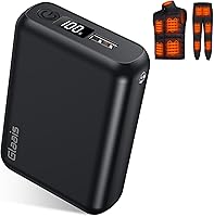 Glaais 18400mAh 7.4V Heated Vest Battery Pack for ORORO, TODWARM, Vestego, Weamest - Long-Lasting Rechargeable Power Bank with LED Display