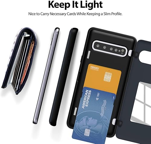 Miniatura 384 de GOOSPERY Parachoques magnético para puerta compatible con Galaxy S23, tarjetero tipo cartera, cierre automático, protección de doble capa resistente