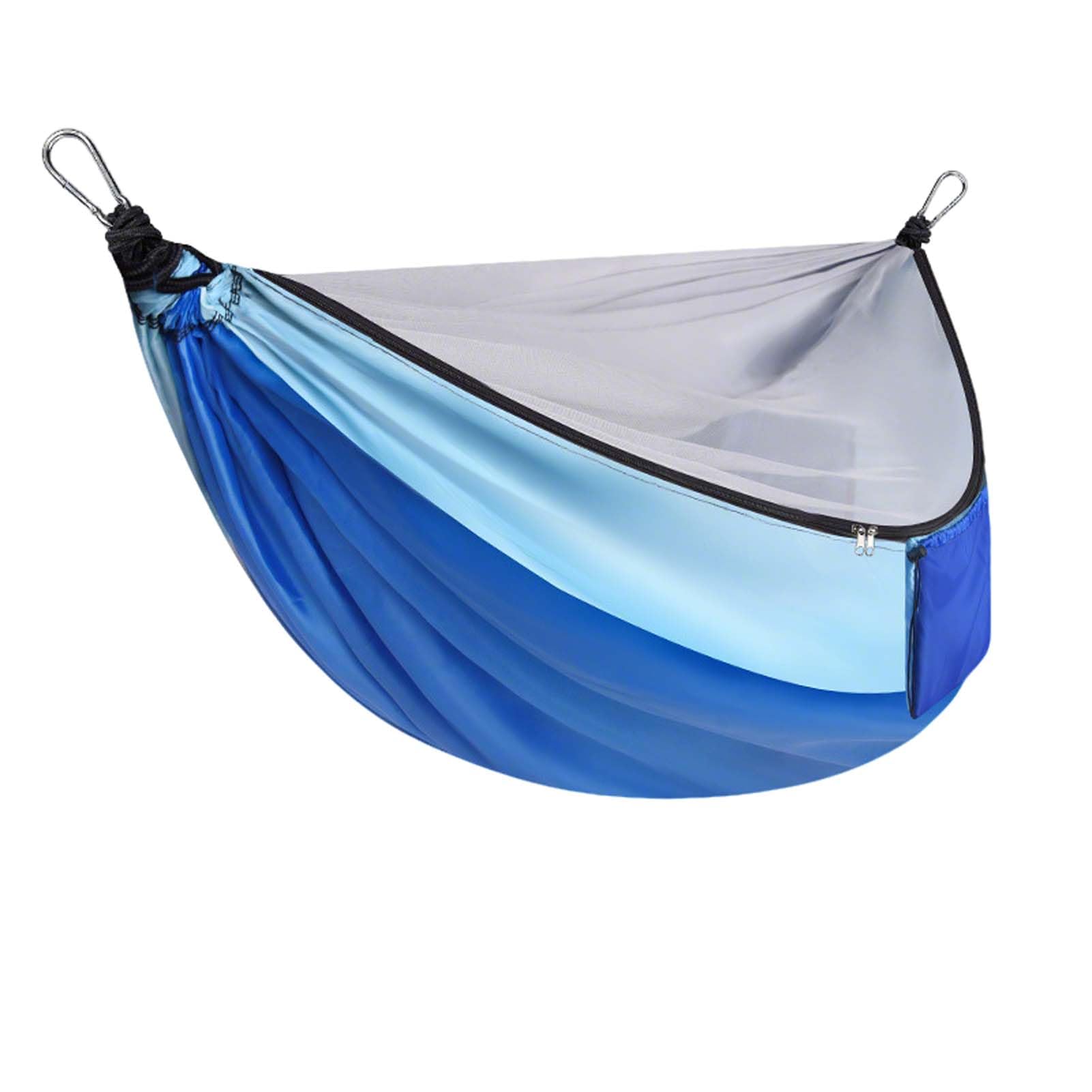 YSUEFIJO Travel Hammock with Mosquito Net, Hanging Hammock for Outdoor Adventures, Camping Hammock Perfect for Backpacking Or Patio, Foldable And Lightweight, Supports 250kg