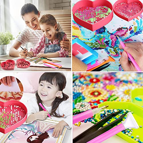 Diamond Painting Accessories & Art Tool Supplies-20Pcs Diamond Painting Glue Clays-Diy Embroidery Wax Tacky Kit-Glue Dot Clay Paint Pen For Craft 5D Cross (Include 4 Stitch Pens,6 Trays,1 Tweezer) #TOP3