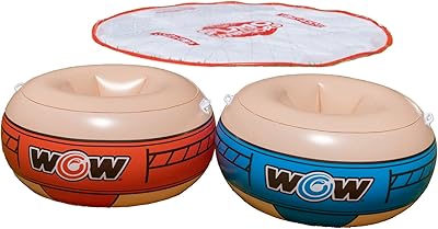 WOW Sports 10â€™ Sumo Wrestling Spray PAD with 2 Sumo Belly Bumpers
