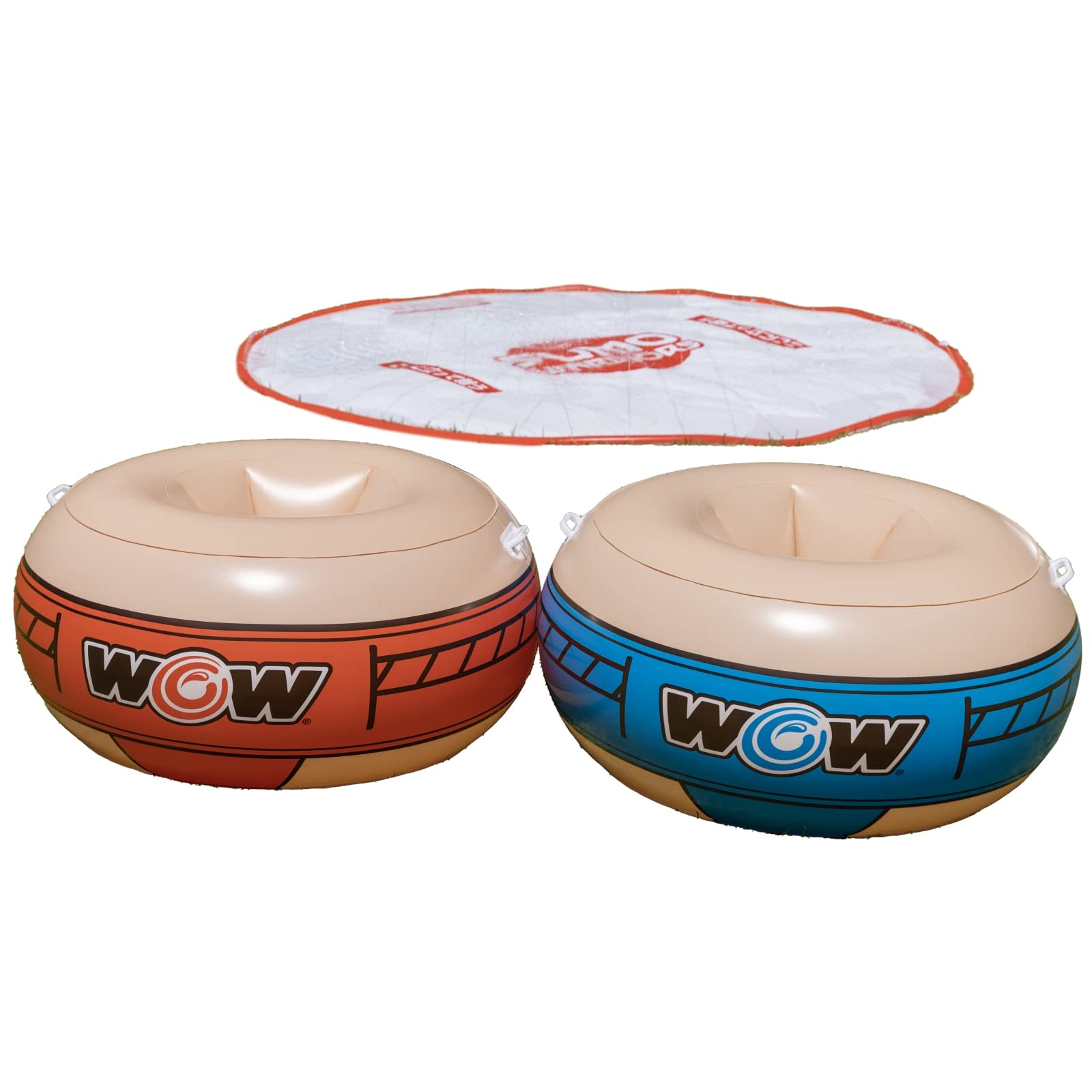 WOW Sports 10’ Sumo Wrestling Spray PAD with 2 Sumo Belly Bumpers