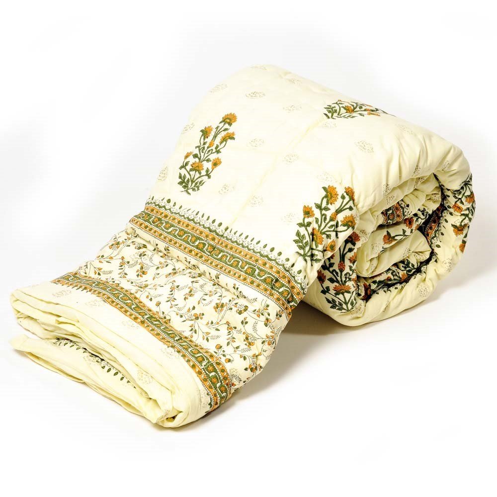 Buy Ethnic Arts Exclusive Rajasthani Quilts For Winter Jaipuri Razai, Sanganeri Print Razai