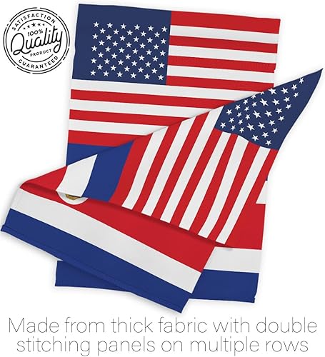 Miniatura 7 de Bandera de la Amistad de la Copa Mundial de Costa Rica, Estados Unidos, para sala, arte de pared, mástiles para exteriores, patio, porche, césped,