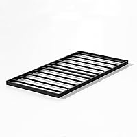 Vista 13 de Base para somier Queen de 2 pulgadas de perfil bajo, láminas de cama de montaje fácil, estructura metálica resistente, base de apoyo para colchón