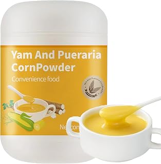 Pueraria Yam Corn Paste Canned,Corn Soup Powder,Instant Breakfast Porridge,Quick-Cooking Comfort Food,for Backpacking Meals,16oz,1lb