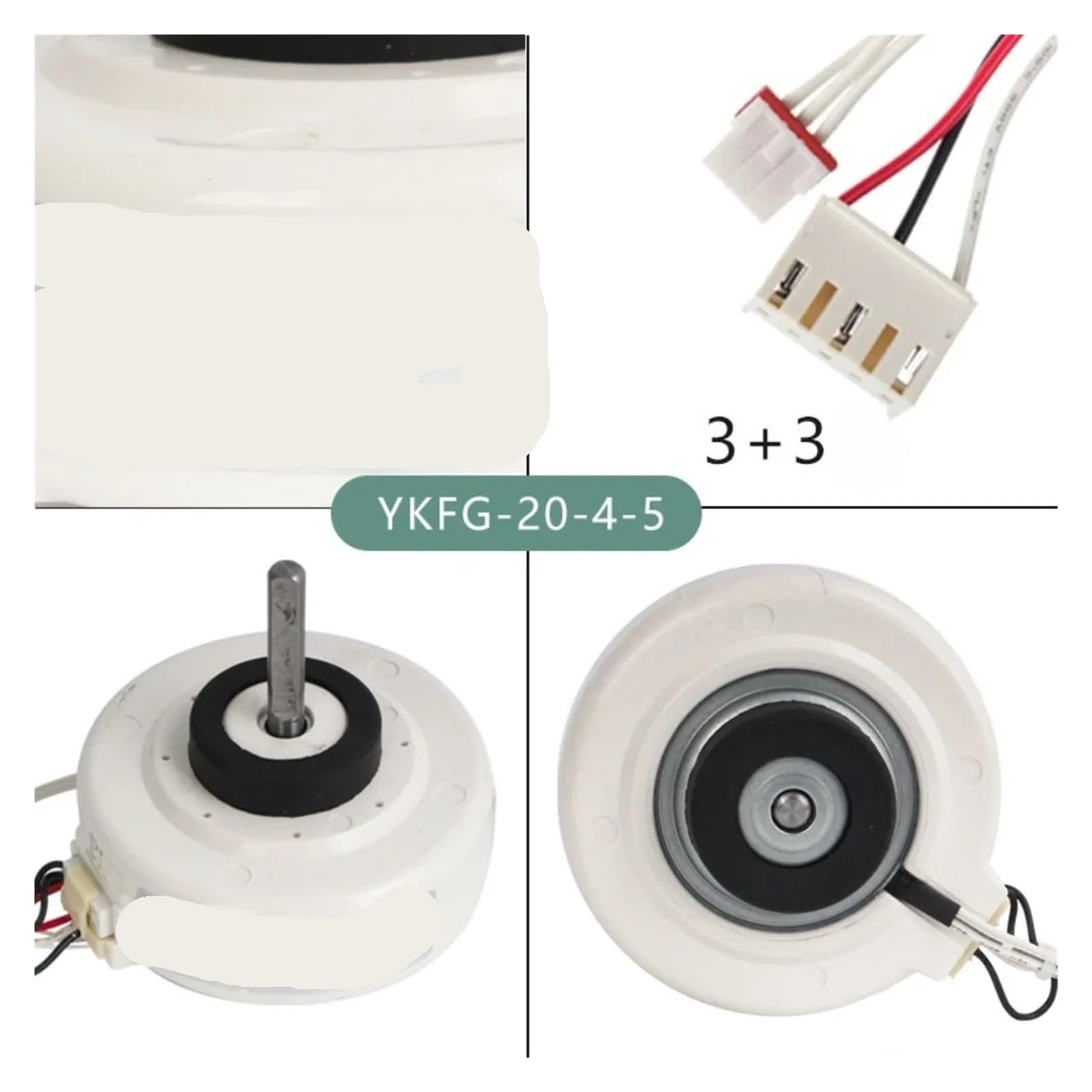 HIZON Motor de Ventilador de CA de Unidad Interior, Compatible con Midea, repuestos de Aire Acondicionado