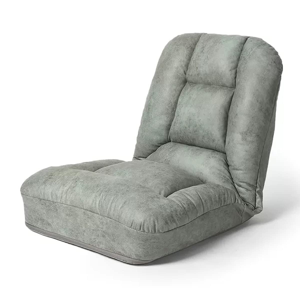 YCKEGEW Floor Bed Sofa Chair for Bedroom Portable Padded Yoga Chair,Adjustable Floor Chair with Back Support, Gaming Chair, Meditation Chair for Adult, Thick Cushion (Color : Lime grey)