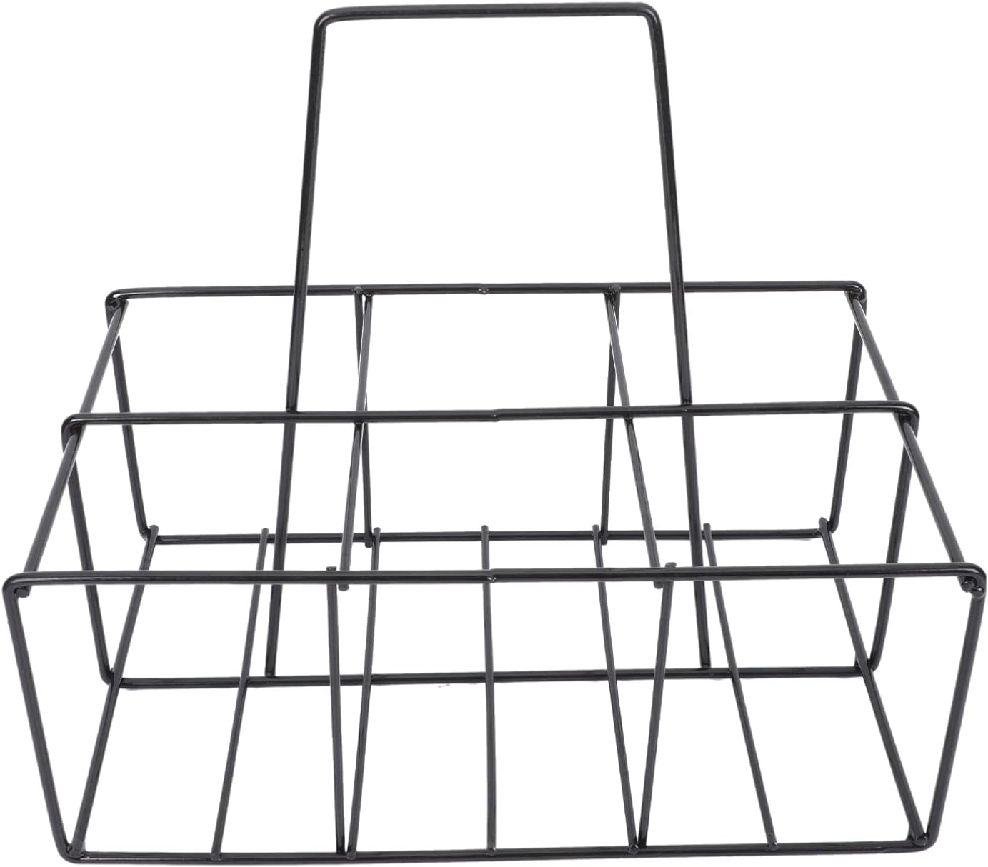 Zerodeko Iron Craft Bottle Holder Rack Portable Beer Storage Basket for Kitchen Organization Creative Design for Transfer and Safe Storage