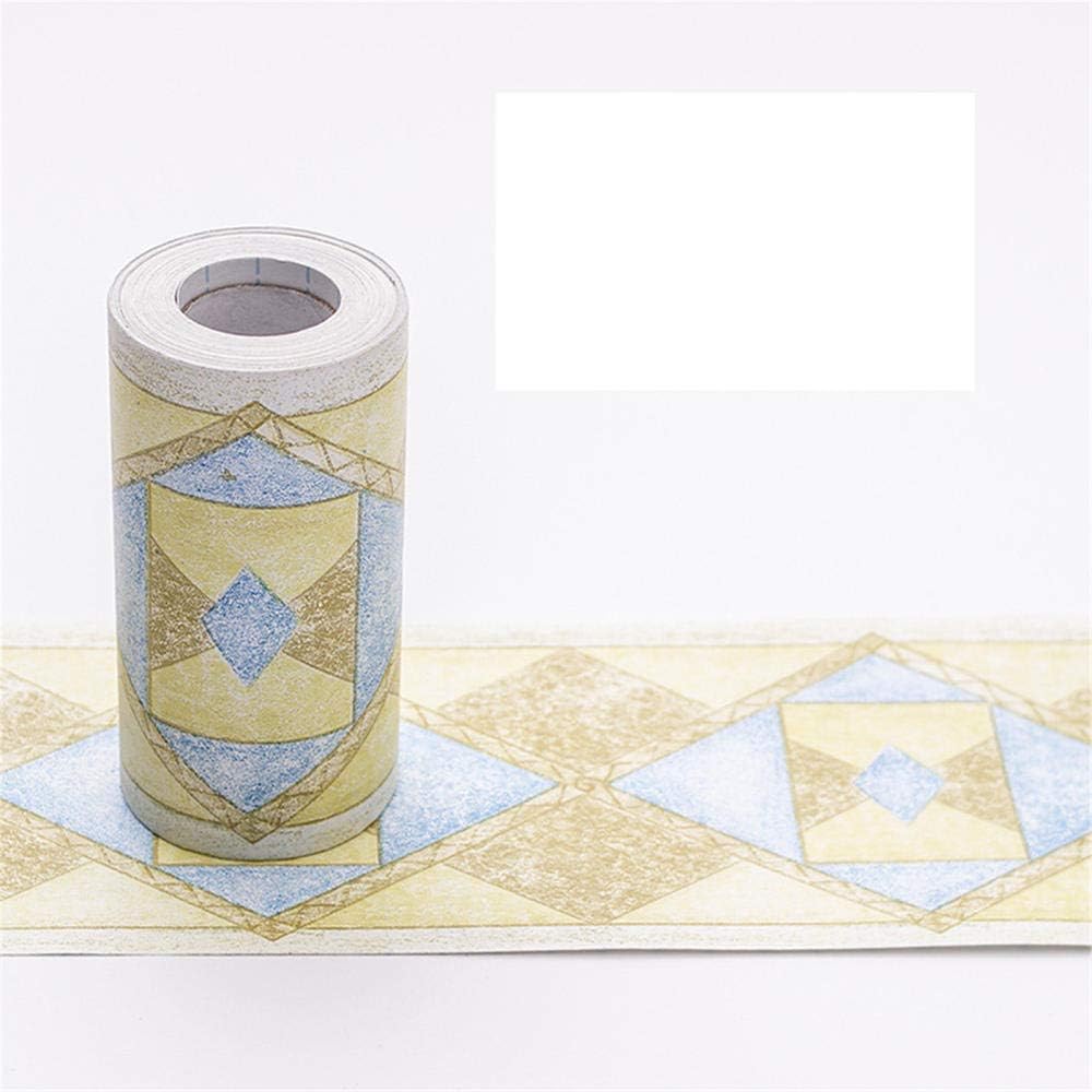 Wallpaper Border,Peel and Stick for Bathroom Border Tiles Safflower 10.6cm X 1000cm