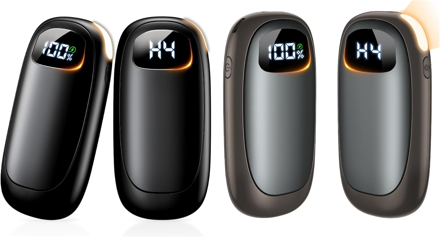 14000mah Hand Warmers Rechargeable-Grey&Black