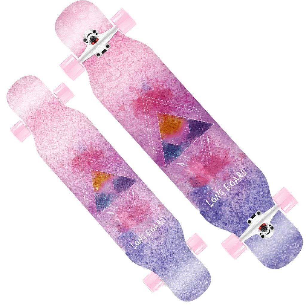 TXTC Beginner Longboard Complete Skateboard for Boys and Girls Adult Teenagers Professional Skateboards Four-Wheeled Scooter Dance Board with