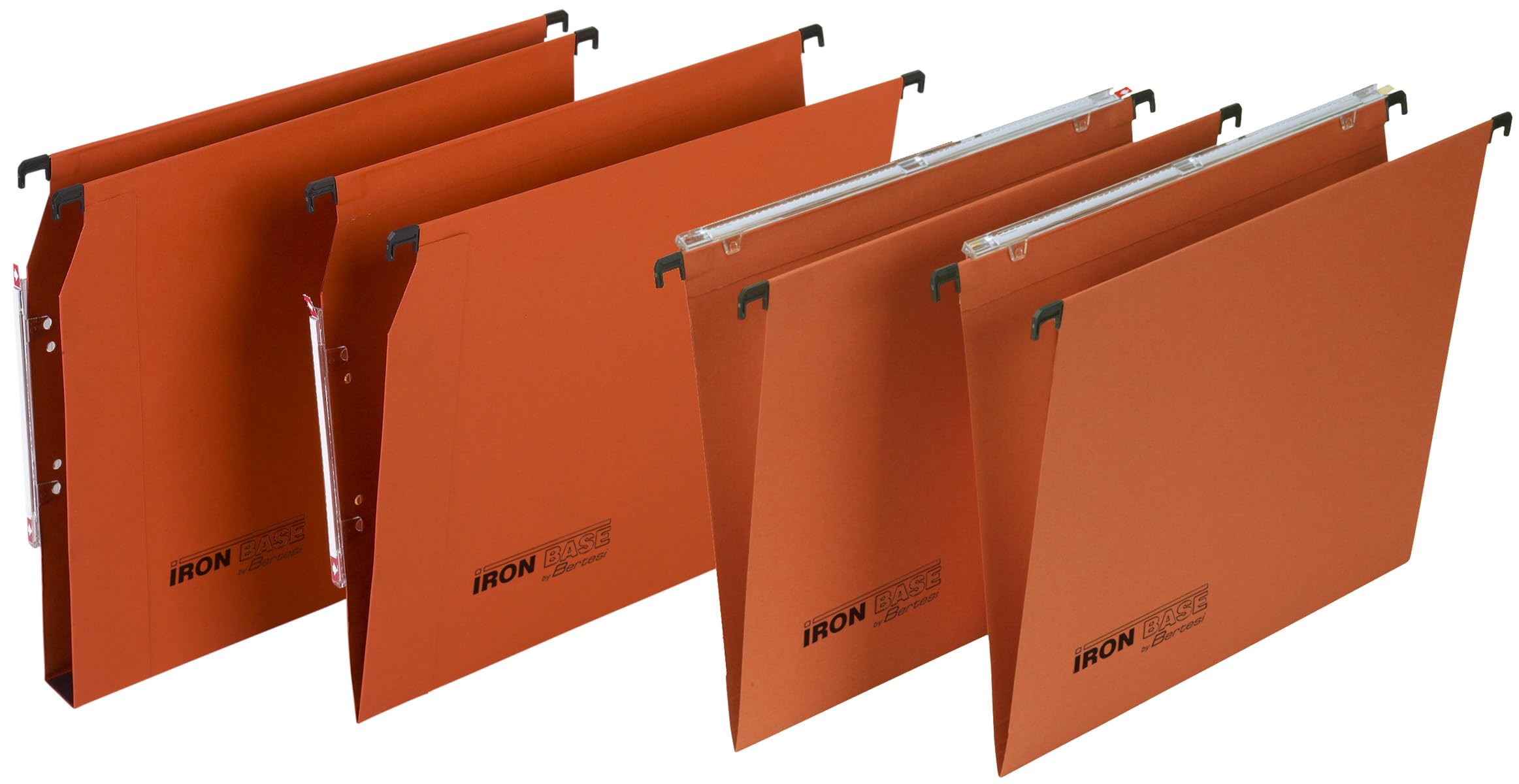 Elba Cartelle Sospese Per Cassetto - Interasse 39 Cm, Fondo A V, 30 Mm, Arancio, Confezione 25 Pezzi - Foto 5