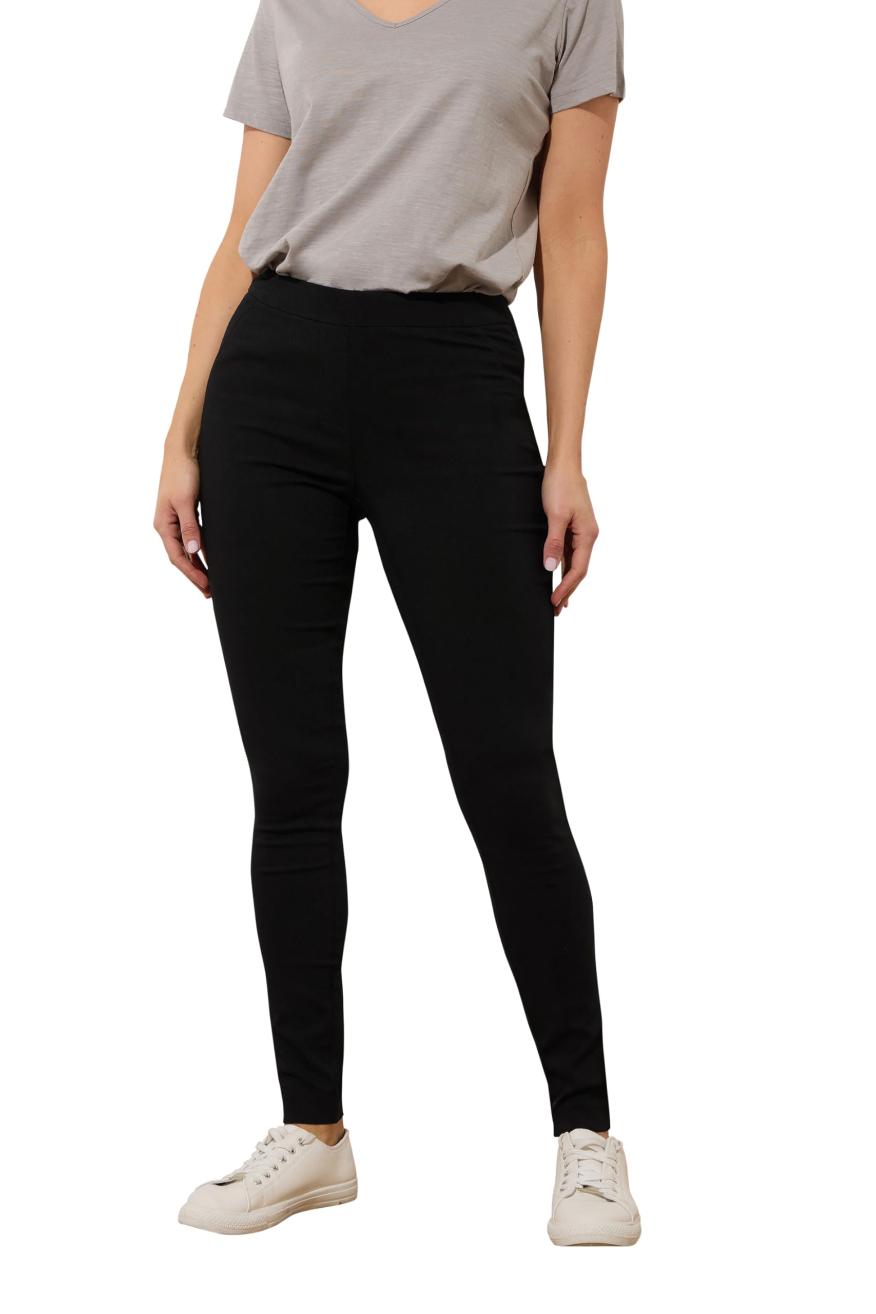 Long Tall Sally Women's Black - Lts Tall Stretch Skinny Trousers