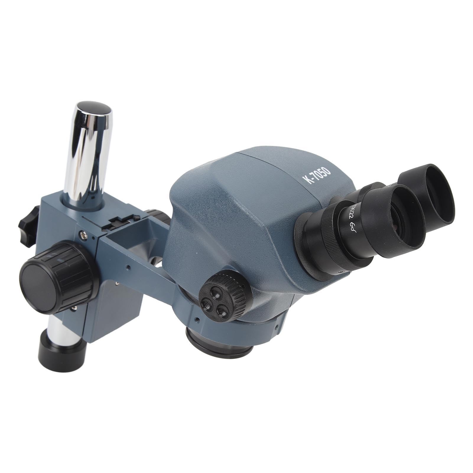 Microscopio Estéreo Trinocular, Aumento 7X-50X con Ocular WF10x22, Cabezal Binocular Giratorio de 360 ​​Grados con Inclinación de 45 Grados, para Inspección, Mantenimiento,