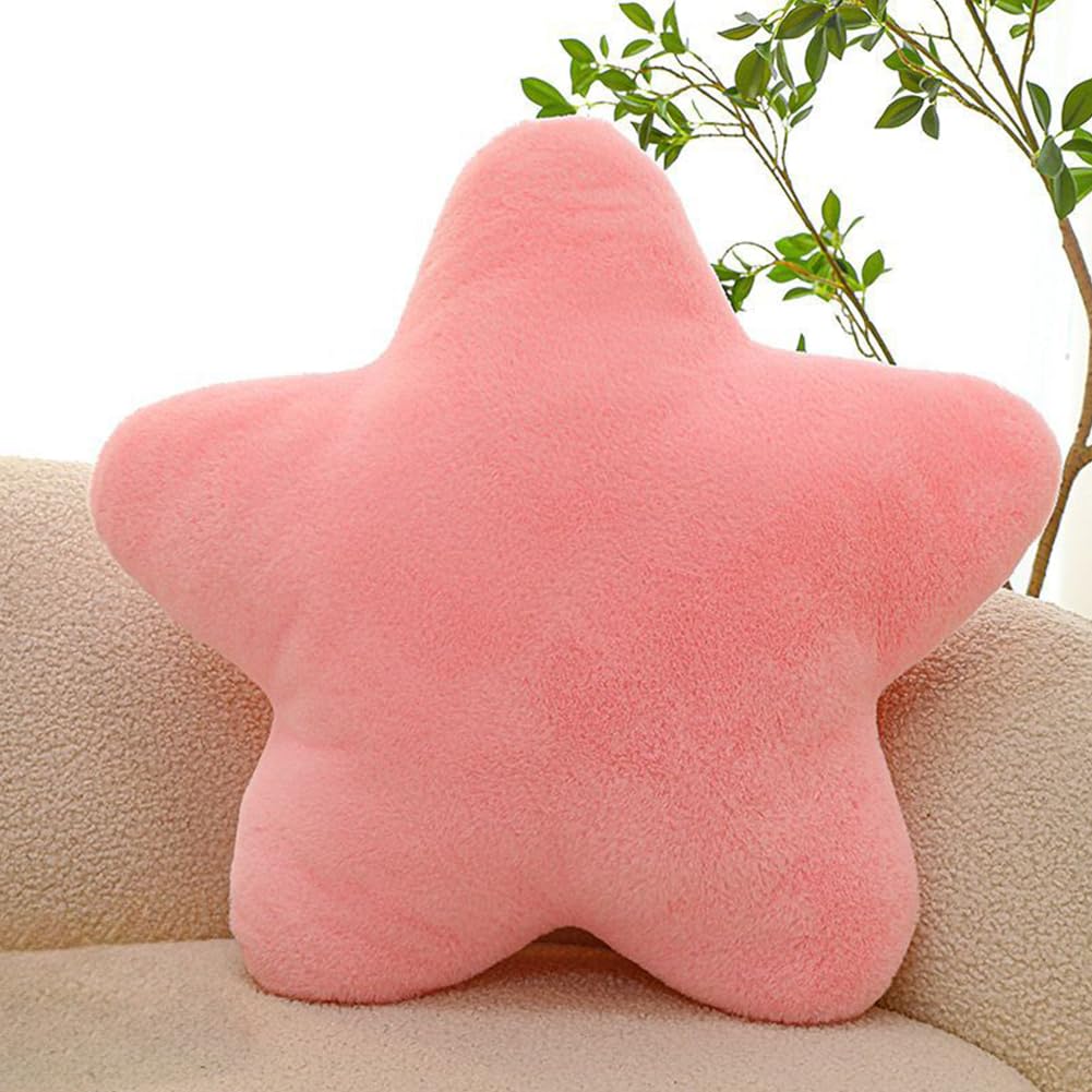 INSTITIZER Star Pillows,15.7 Inch Star Shaped Plush Pillow,Star Decorative Throw Pillows for Couch Bed Sofa,Soft Fluffy Plush Floor Cushions Room Decor Pillow for Bedroom Living Room
