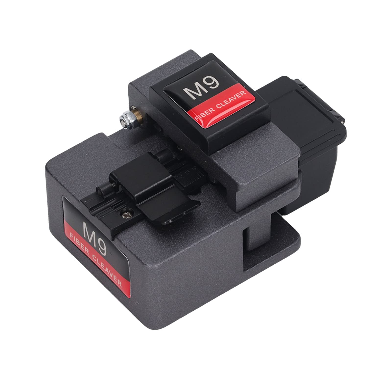 Ubersweet® MXGZ Optical Fiber Cleaver, 48000 Cleaves Stripping Cutter Tool Full Automatic High Accuracy FTTH Optical Fiber Cutter with Scaled for 0.25mm 0.9mm Coating Diameter Fiber