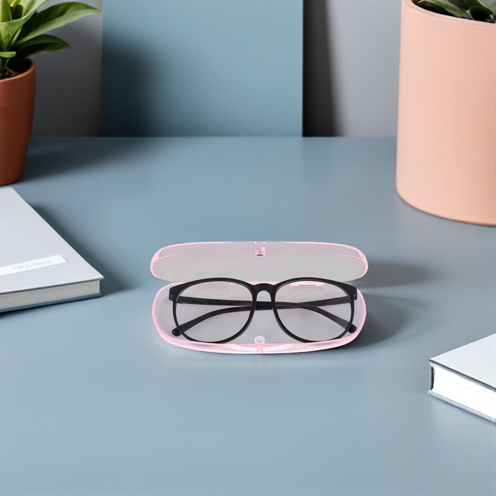 10pezzi Scatola Porta Occhiali Rigida Trasparente Opaca Custodia Protettiva Antiurto Portatile Per Occhiali Da Sole Vista Contenitore Per Da Donna Uomo