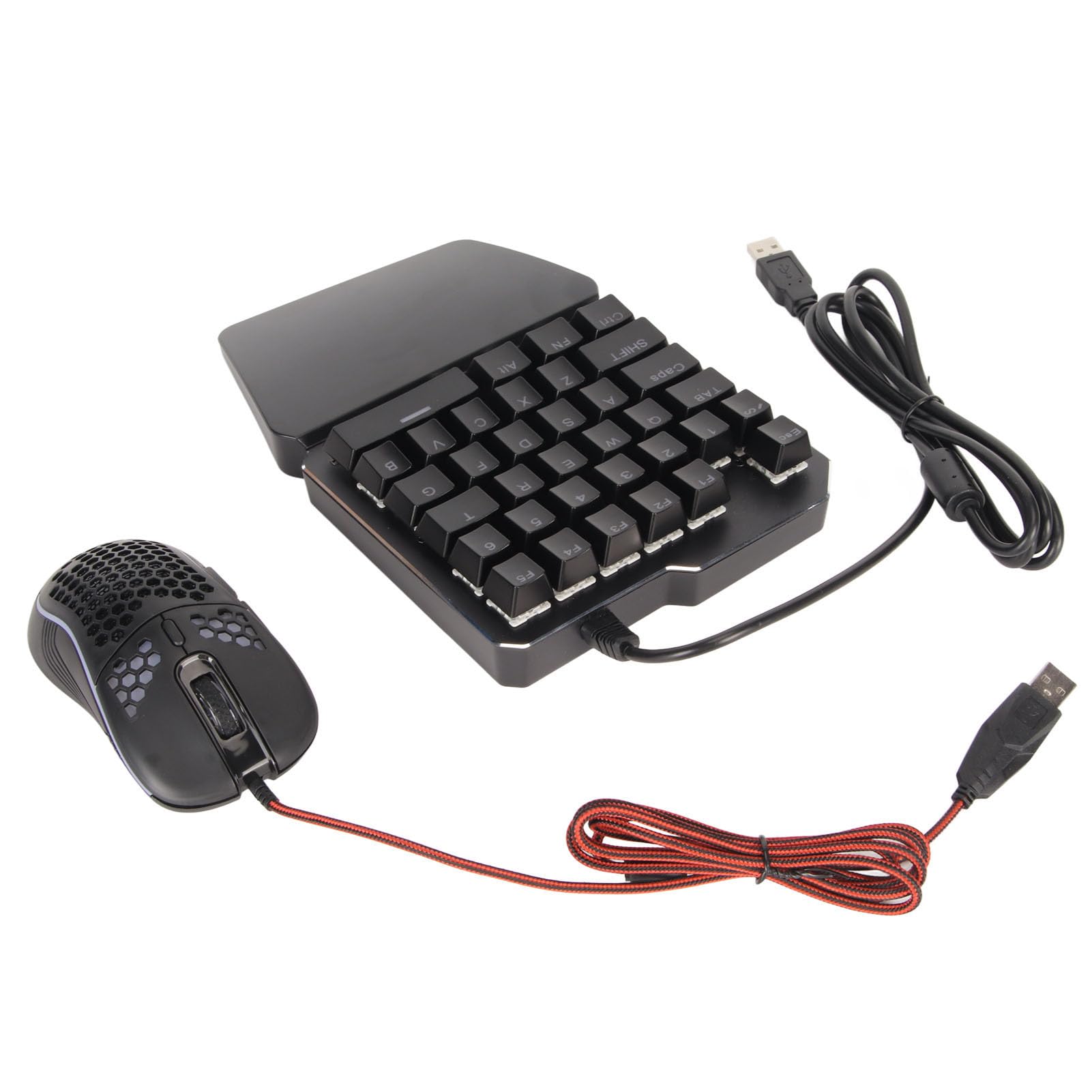 AMONIDA Conversor de Ratón y Teclado RGB con Cable, Combo para Interruptor, Experiencia de Juego Mejorada con Ratón de Teclado Mecánico