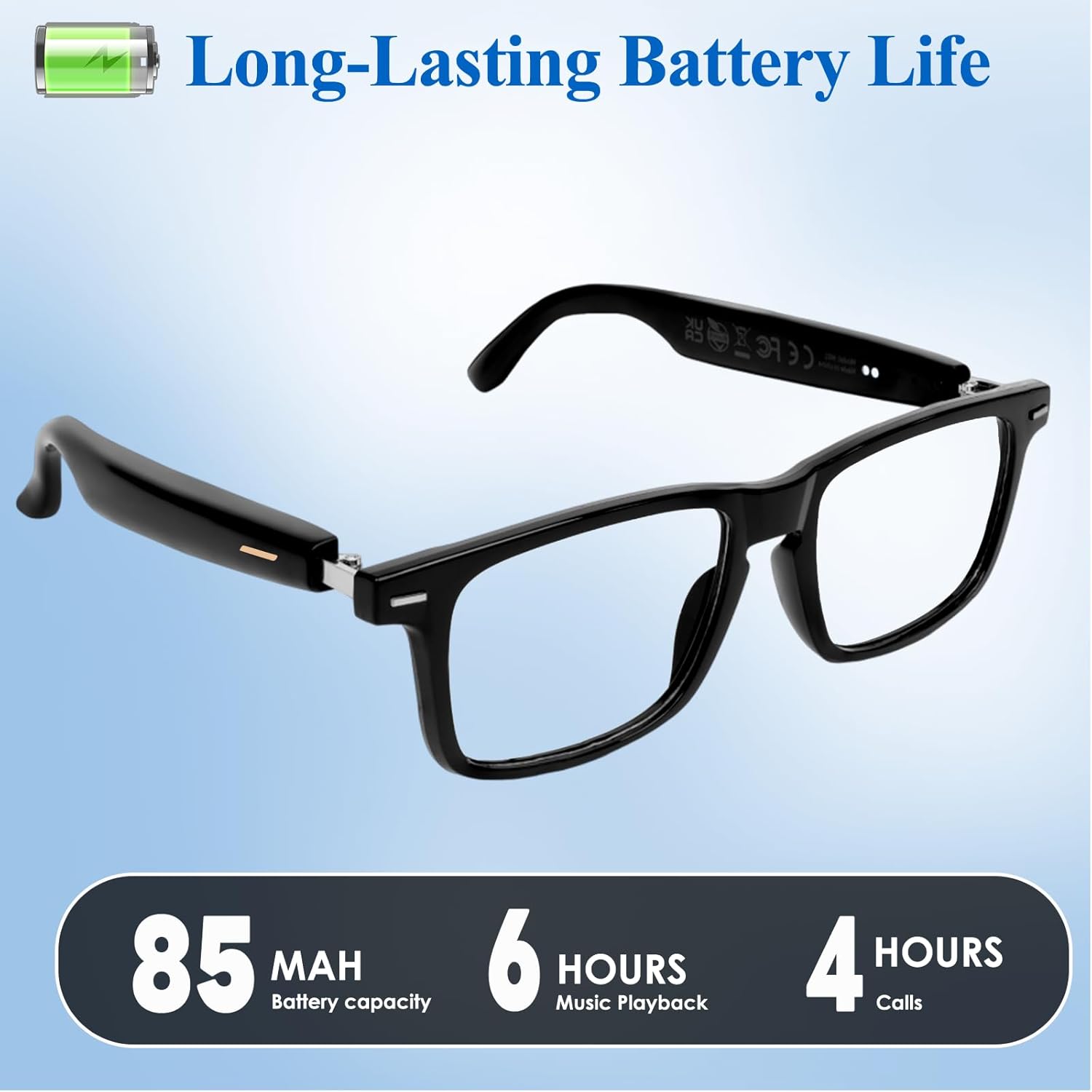AI Smart Glasses for Men & Women – Bluetooth Glasses w/ 164 Languages Translation, Photochromic Lenses, Music & Hands-Free Calls, UV & Blue Light Protection for Sports Travel Driving Business