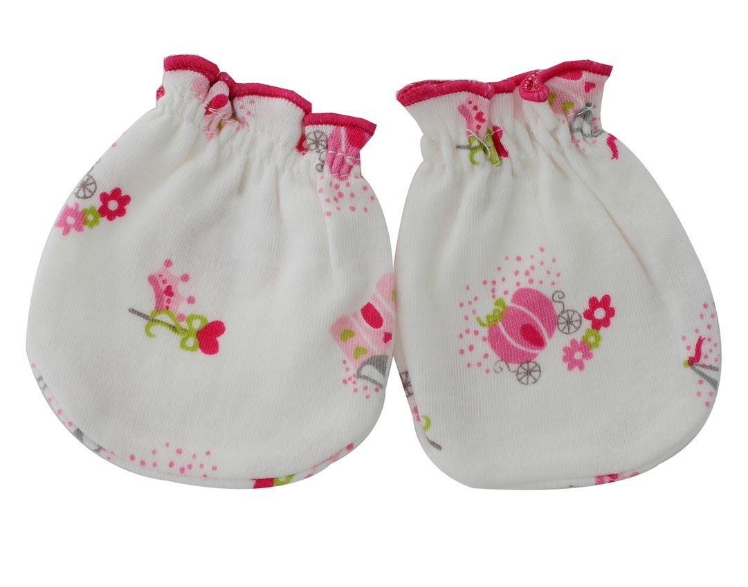 Aarushi Vijkan Born Baby Soft Cotton Multicolor Mix Mittens Set of 12 Pairs 1