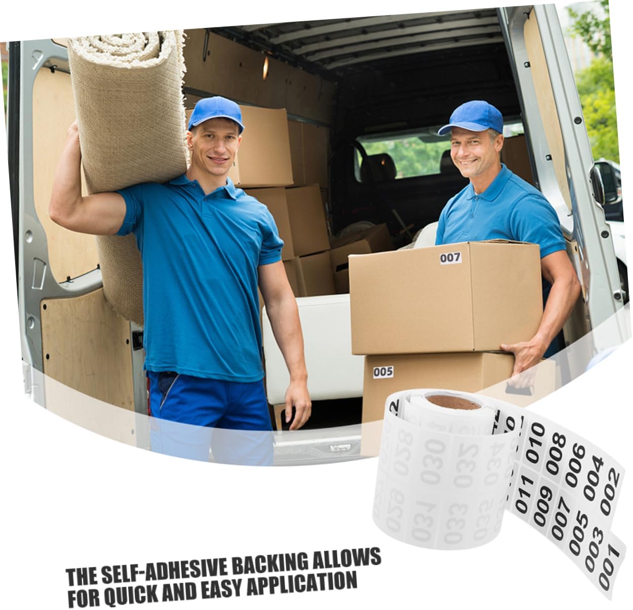2rolls Self-Adhesive Inventory Number Stickers Warehouse Labels for Easy Storage Organization and Product Management Decals for Improved Inventory Control