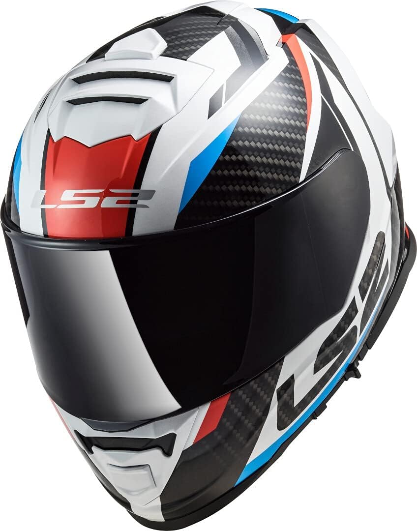 LS2, Casco de moto integral STORM II RACER Rojo Azul, S