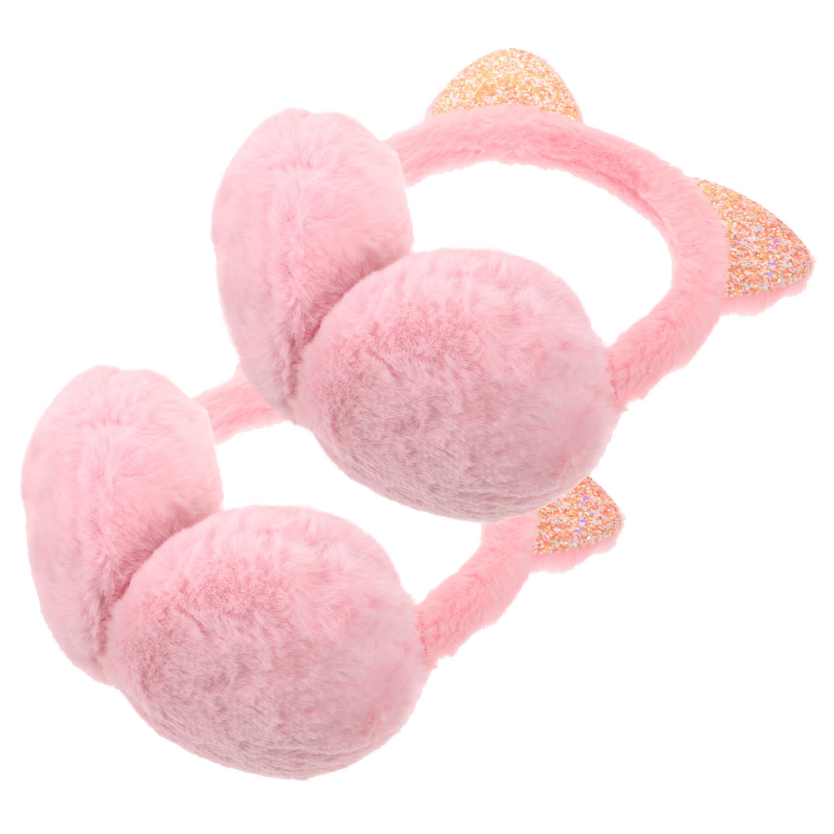 LIOOBO 2Pcs Cat Ear Winter Earmuffs Thermal Ear Covers Windproof Ear Warmers for Outdoor Activities for Skiing Snowboarding and Cold Weather Sports