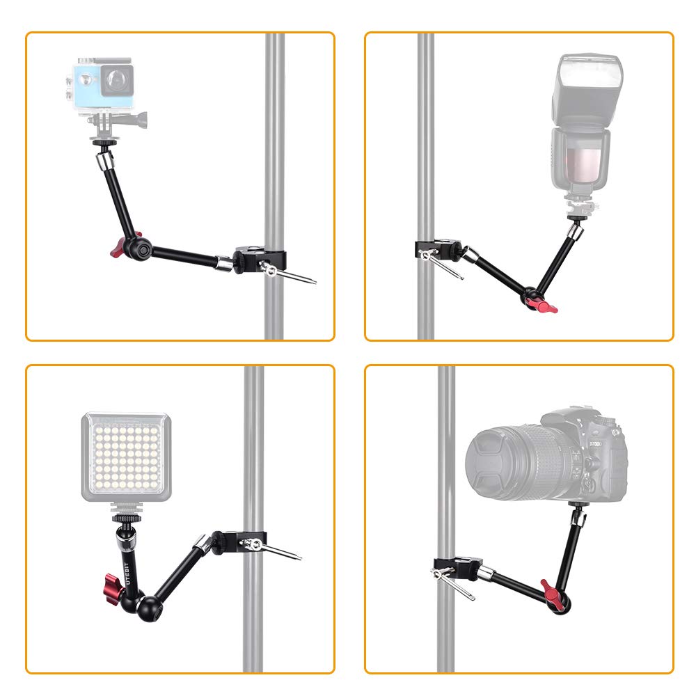 UTEBIT Magic Arm 11 Inch Adjustable Articulated Arm Camera Arm with