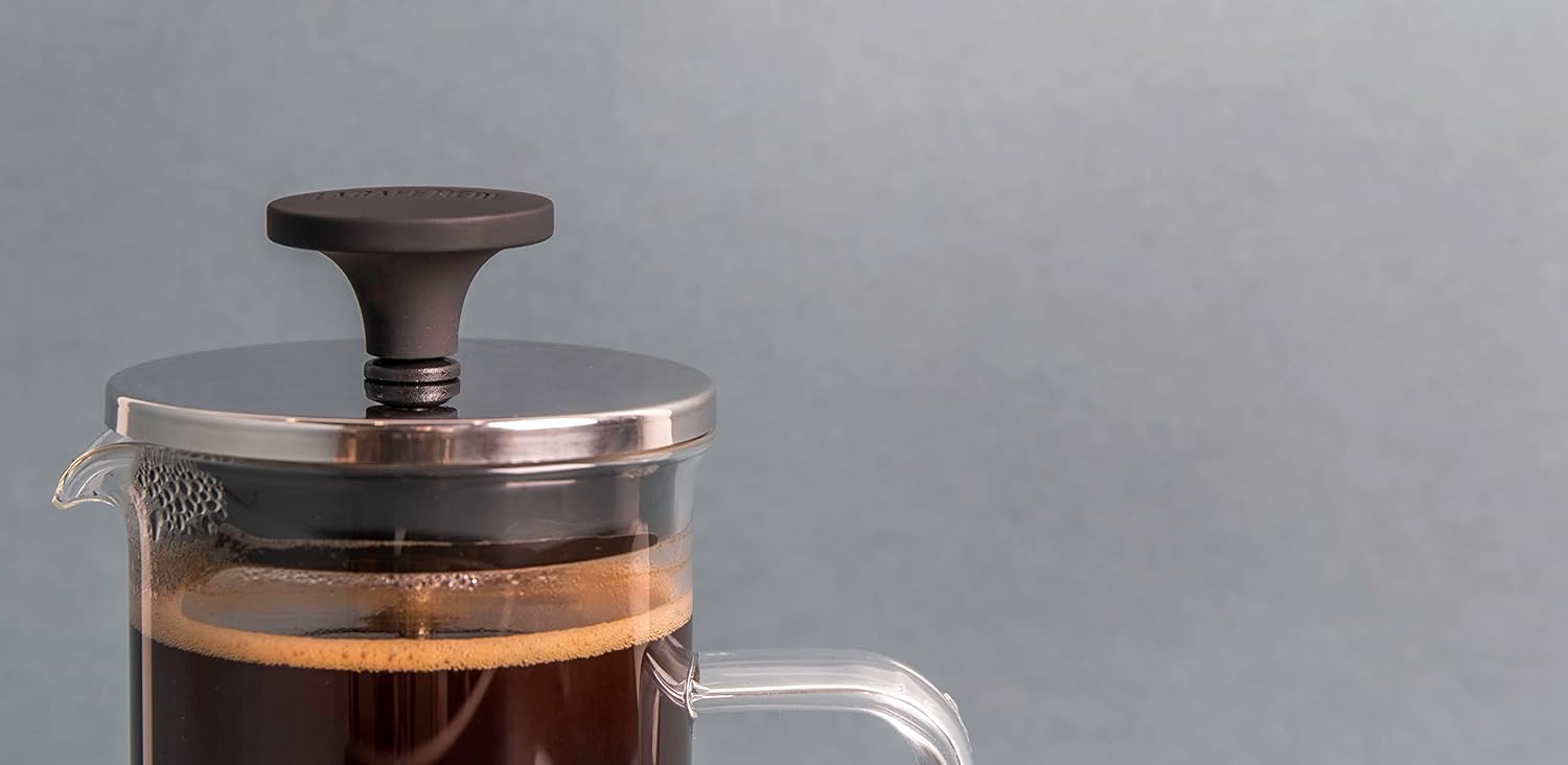 Cafetière All-Glass French Press Coffee Maker, LCGLCAFE3CP, Transparent