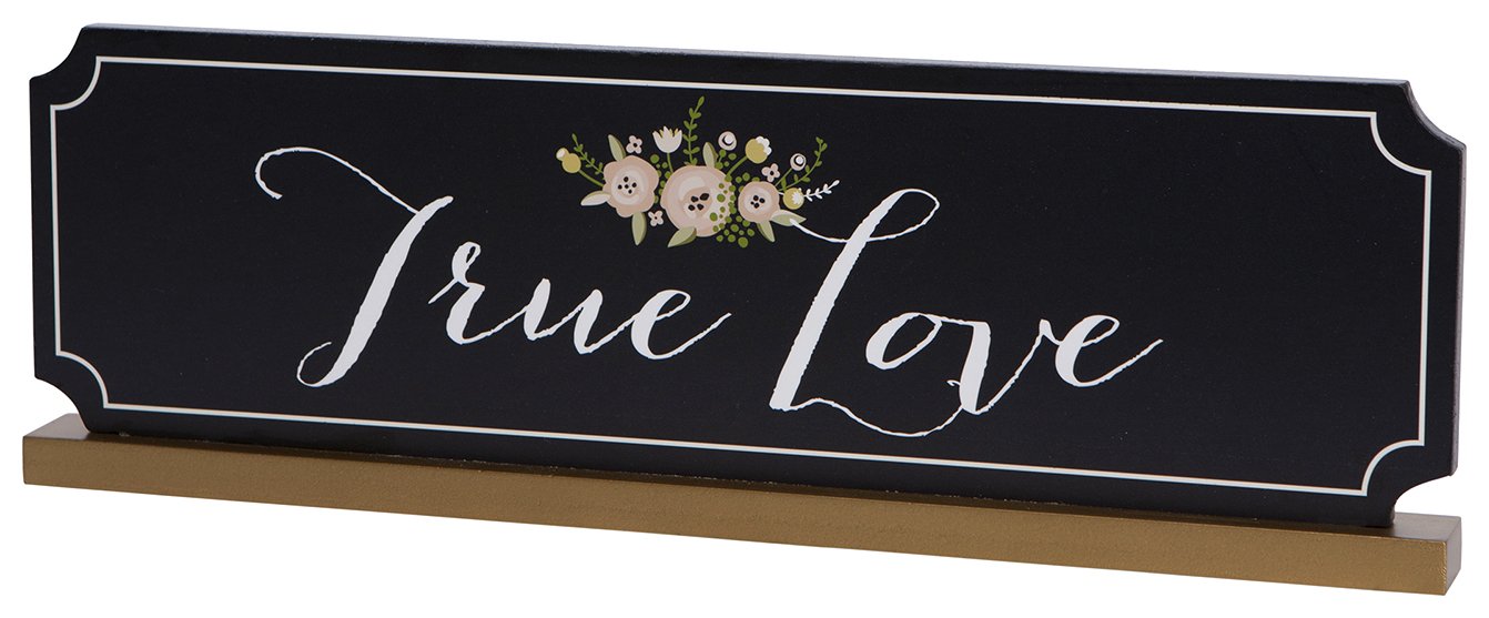 Panneau de table de mariage True Love C.R. Gibson déco romantique