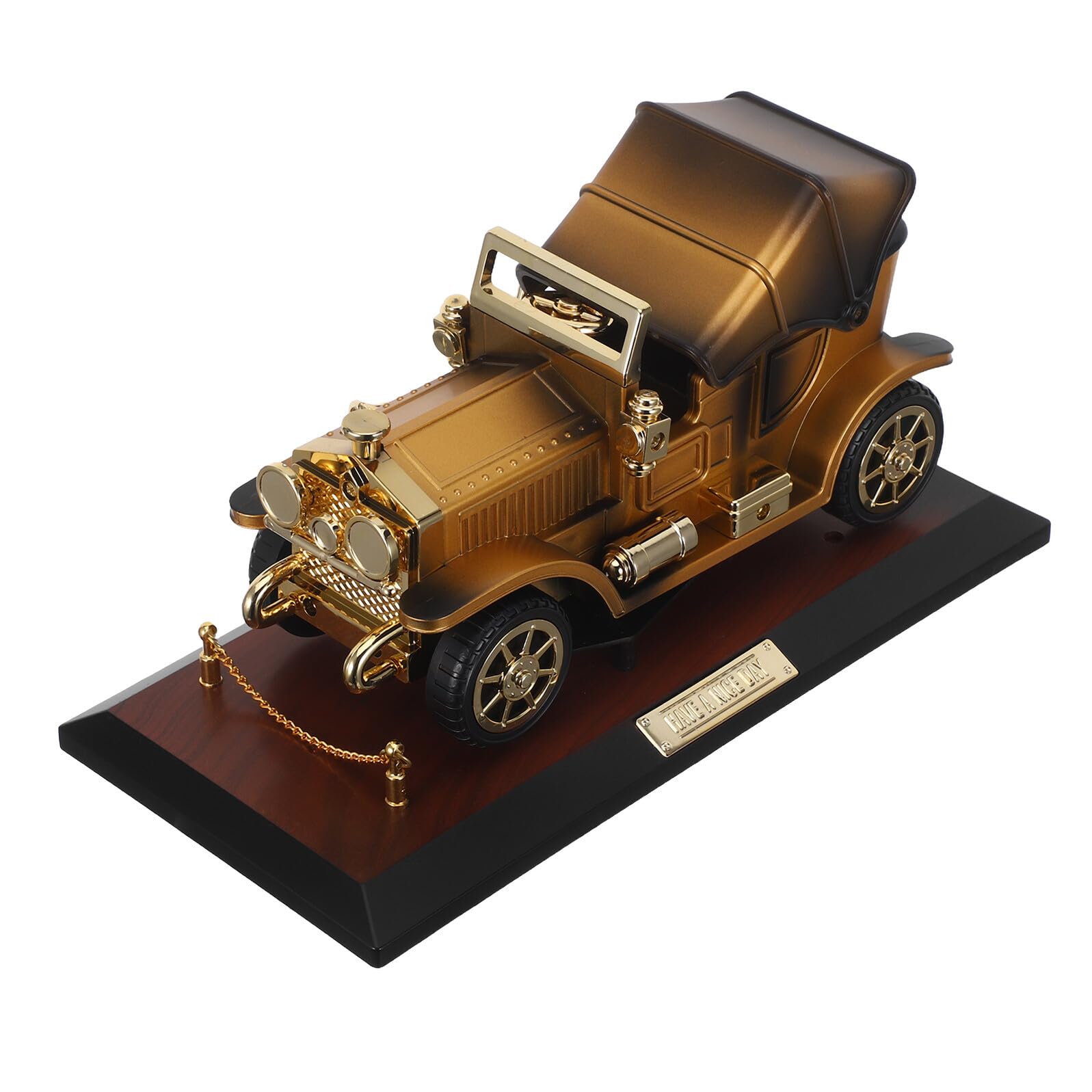 Caja de Música Melodía Clásica con Forma de Coche Clásico Vintage de Plástico y Coleccionable Adecuado para Oficinas y Cumpleaños