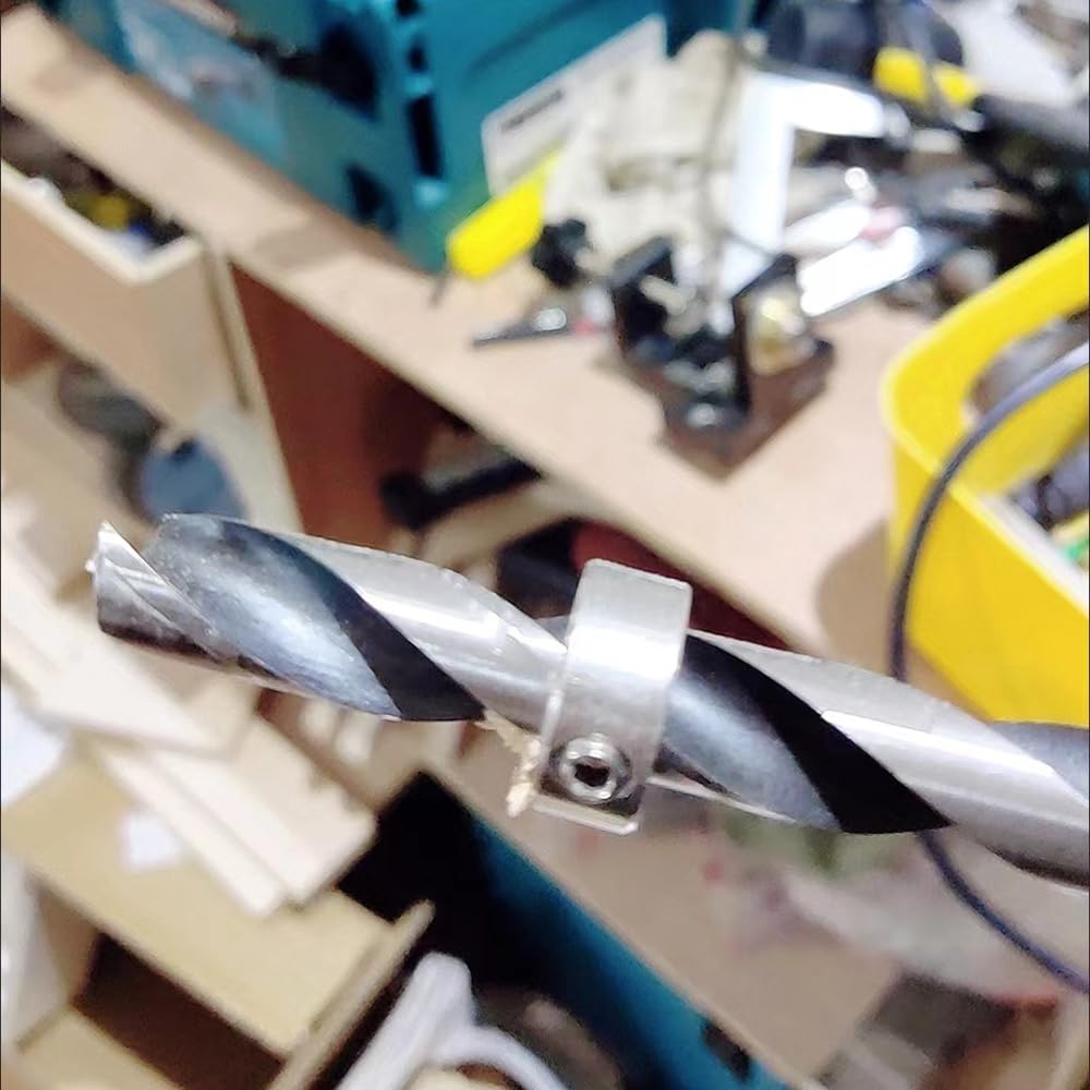9 Pezzi Stop di Profondità Trapano Profondità Anello Posizionatore Anelli per Punte di Trapanoin con la Chiave Esagonale per la Lavorazione del Legno