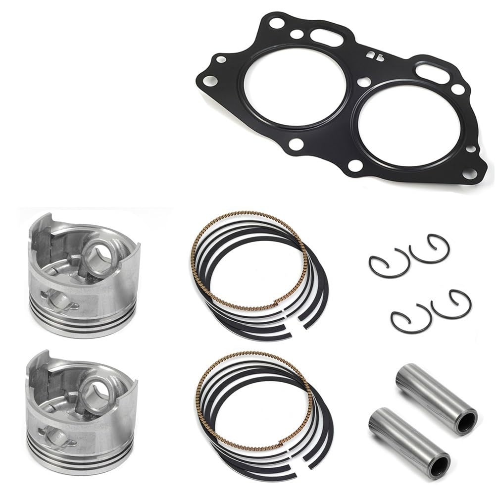 pist. Kit di ricostruzione for estremità del pistone sovradimensionata da 0,5 mm, guarnizione for anello Adatto for carrello golf a 4 tempi EZGO, motore Fuji EH35C MCI 350 cc, 1996-2008