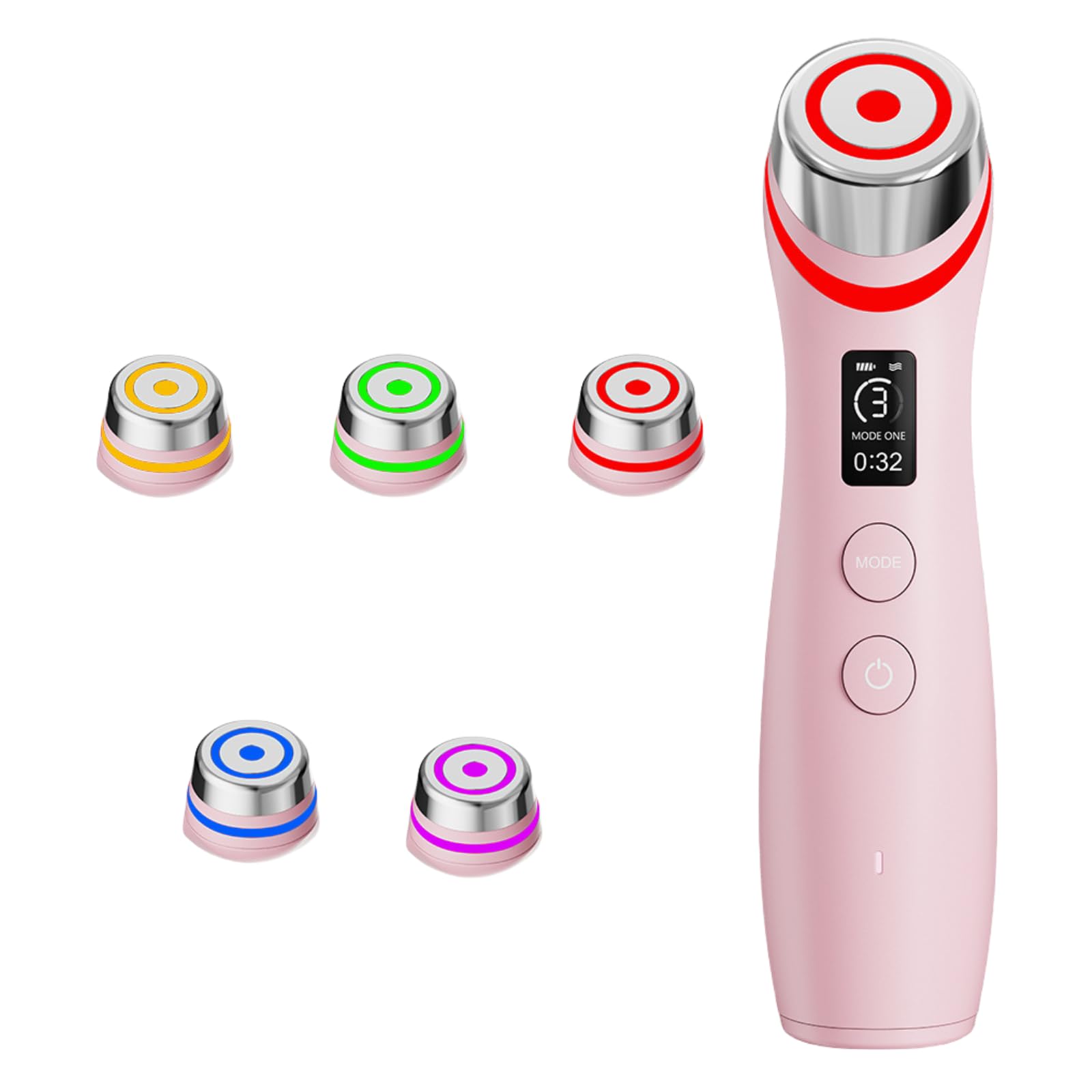 Upgraded Version | 6-in-1 Real Glass Glow Beauty Device | Looking Glass Skin with Enhanced Absorption, Radiance, Elasticity, Pore Care | LED Anti-Wrinkle Device | Skin Care Firming, Toning, Anti-aging