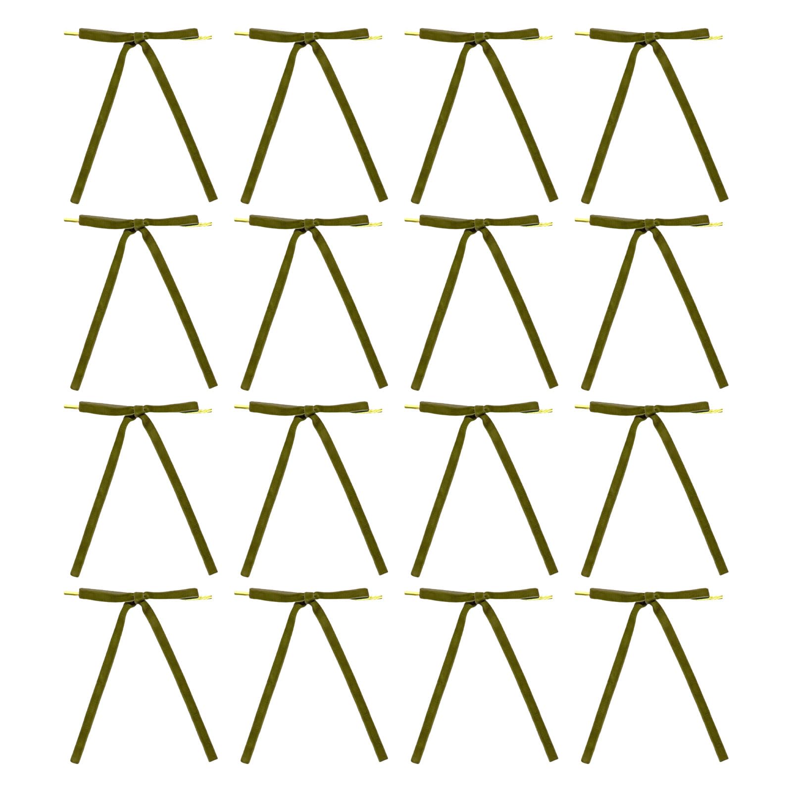 Carotoe B Of 12 Elegant Flocking Owknot Decorations Decorative Owknots Suitable For Parties And Gift Embellishments Home Decors Owknots