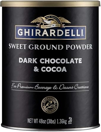 Ghirardelli Dark Chocolate & Cocoa - Sweet Ground Powder, Chocolate,