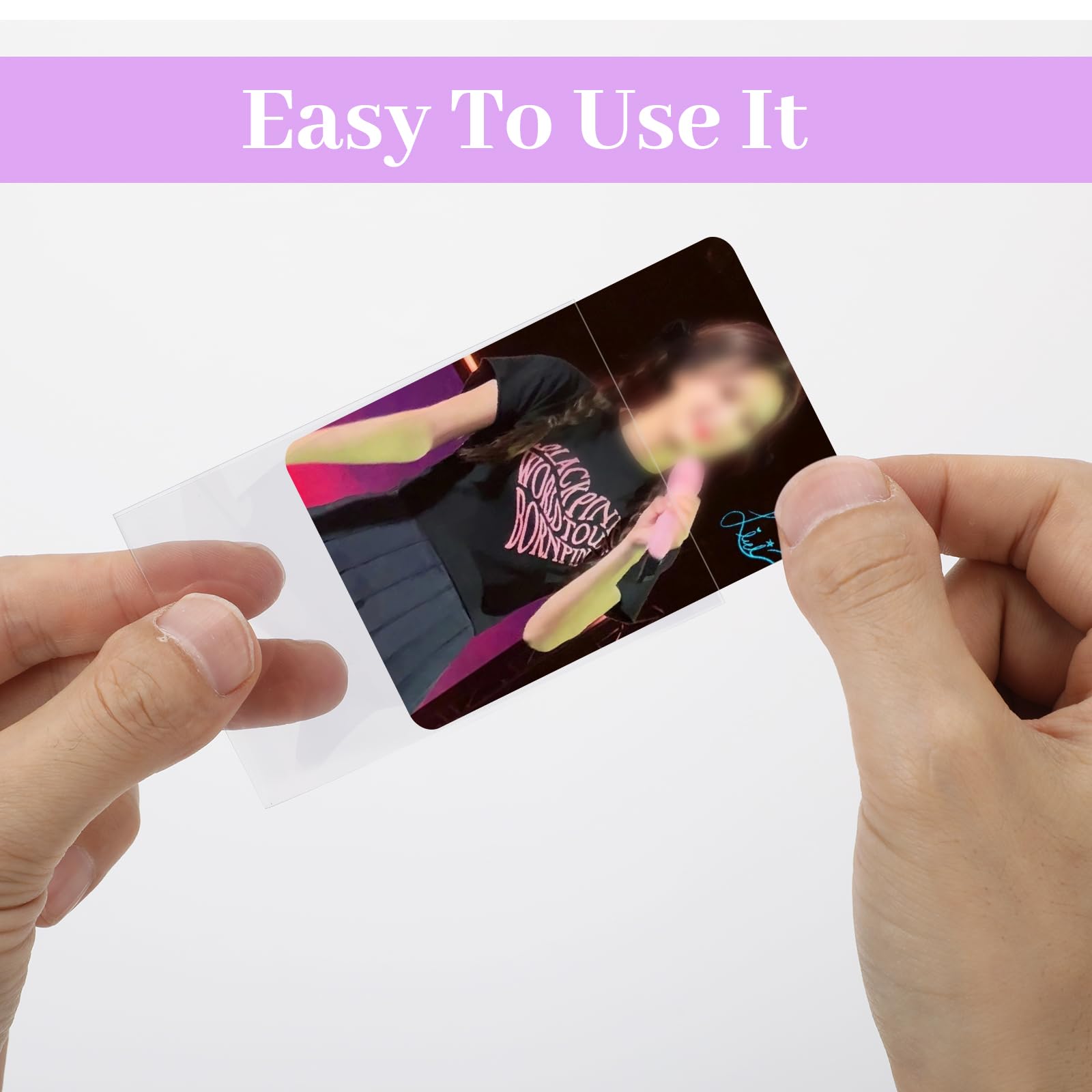 Amazon.com: 100 Pcs photocard Sleeves, 57x88mm Ultra Clear and Thick Sleeves  Idol Photo Cards Protector Trading Cards Shield Cover : Toys & Games