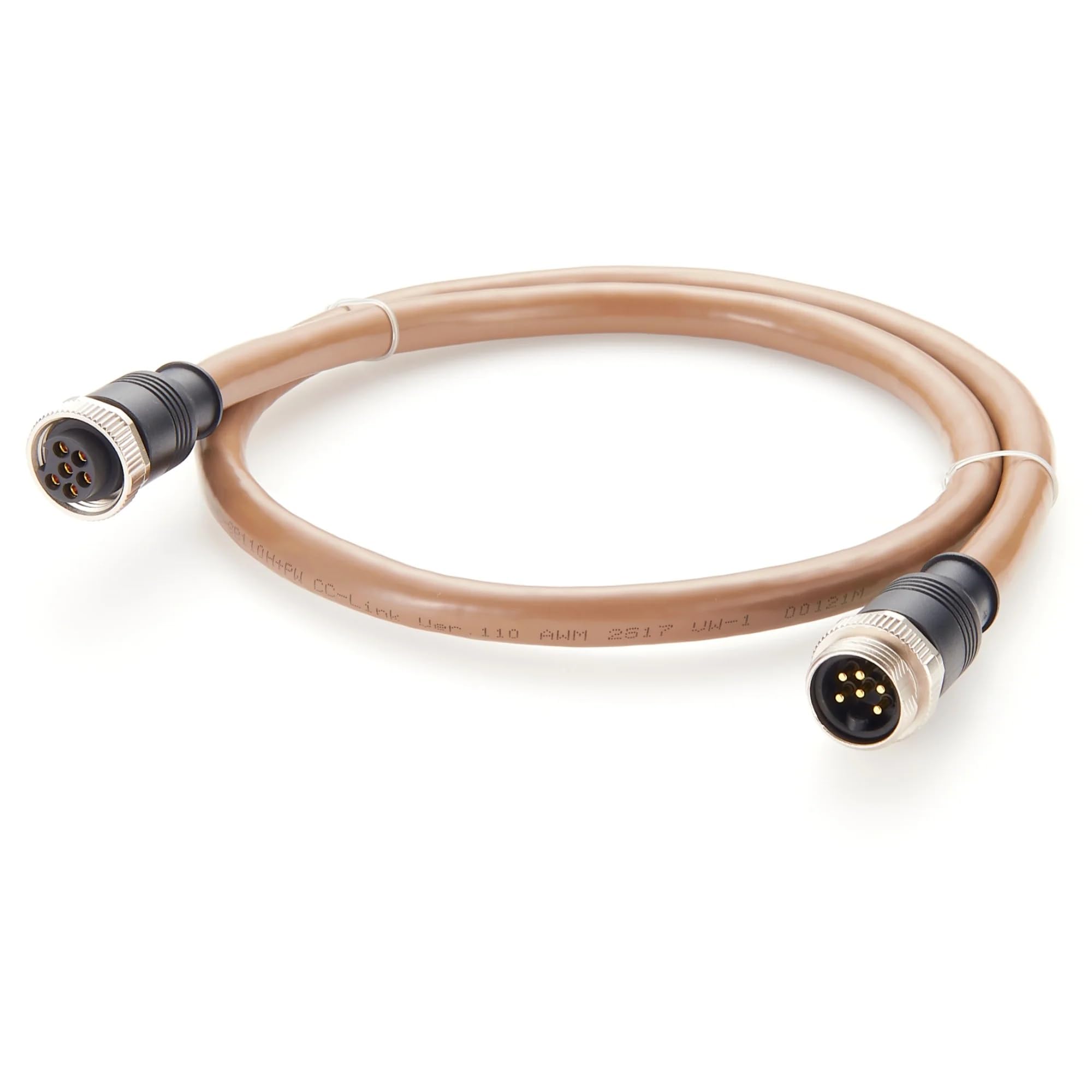 CC-Link - Cable compuesto de 6 pines a macho, 1 m, protección IP67, señal y alimentación para Mitsubishi Electric, SPS, robótica