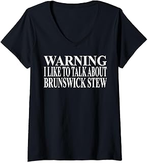 Womens Brunswick Stew Apparel | Cute Funny Stew Lover Design V-Neck T-Shirt