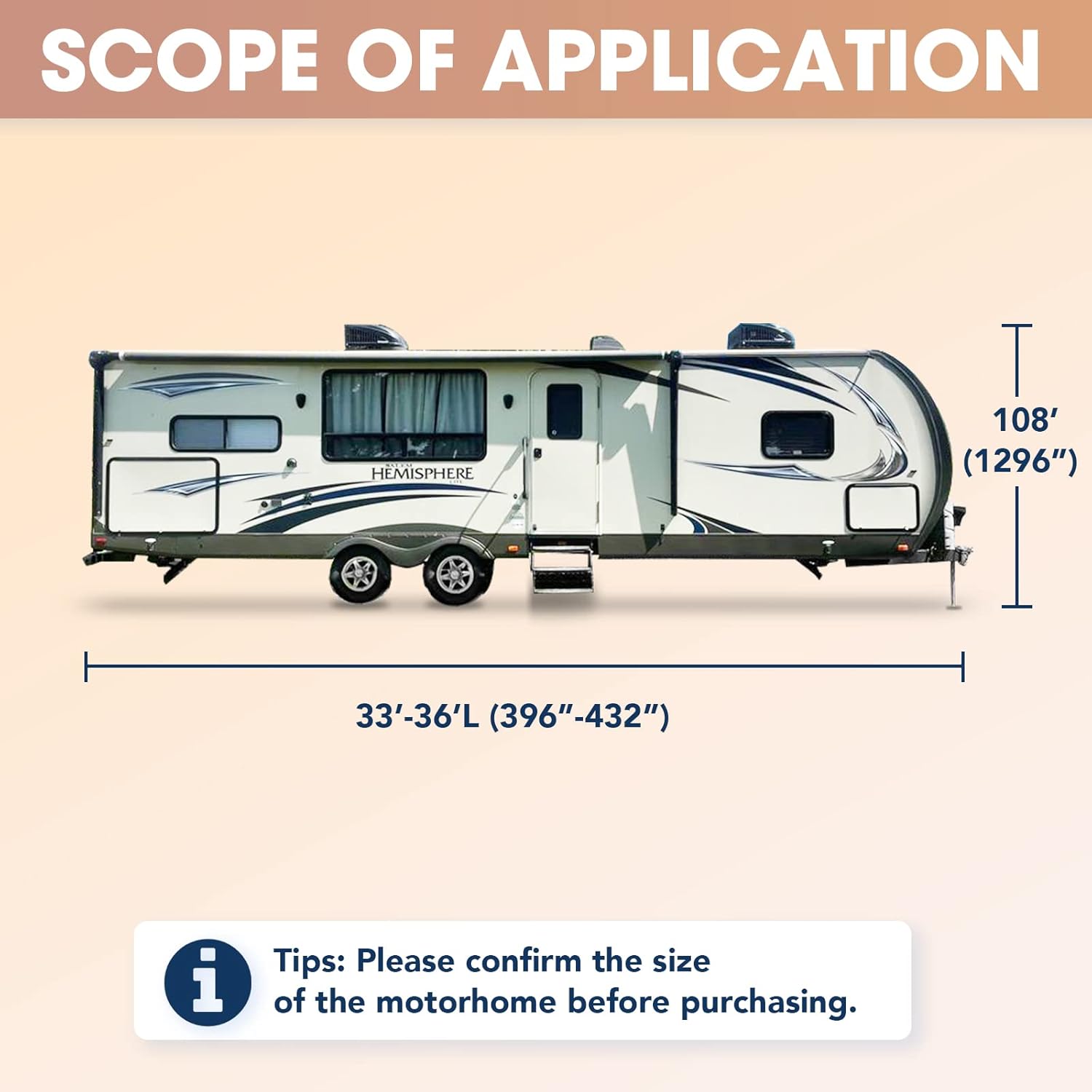 Blасk Frіdау - 80% оƒƒ XPORTION Upgraded Travel Trailer Camper Cover, Windproof RV Cover, Fits 33' - 36' Travel Trailer Cover, 4-Layer Camper Cover with 2 Long Straps and 2 Patches Bеѕt Cуbеr Mоndау 🔥 XPORTION Upgraded Travel Trailer Camper Cover, Windproof RV Cover, Fits 33' - 36' Travel Trailer Cover, 4-Layer Camper Cover with 2 Long Straps and 2 Patches