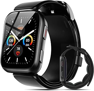 YHESmart Watch Blood Pressure, 1.95'' Blood Pressure Monitor with Air Pump Band, Blood Pressure Watch for Sleep and Sports Tracking for Android iOS Supports Data Sharing, Reminder Monitoring Etc