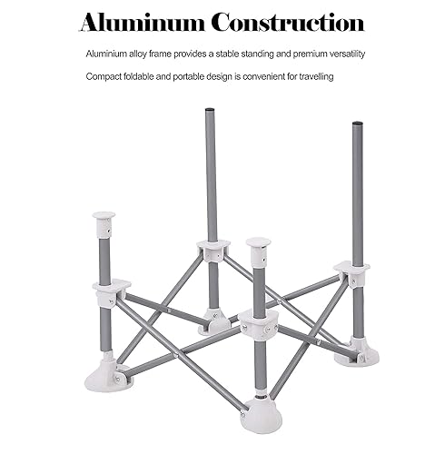 Miniatura 6 de PandaEar Asiento portátil de viaje para bebé plegable compacto con correas para uso en interiores y exteriores ideal para camping playa césped niños