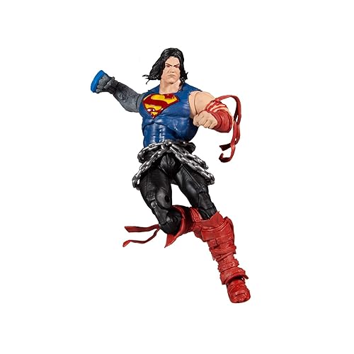 McFarlane Toys - DC Multiverse Dark Nights: Death Metal Superman 7" Figura de Acción con Piezas y Accesorios para Construir el 'Padre Oscuro'