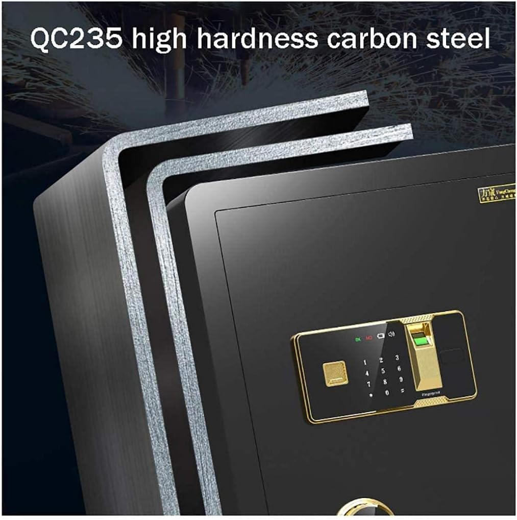 Electronic Digital Security Safe Box with LED Display,Cabinet Safes for Home Office Hotel Personal Keep Money Cash Or Document, 38x33x45cm, White