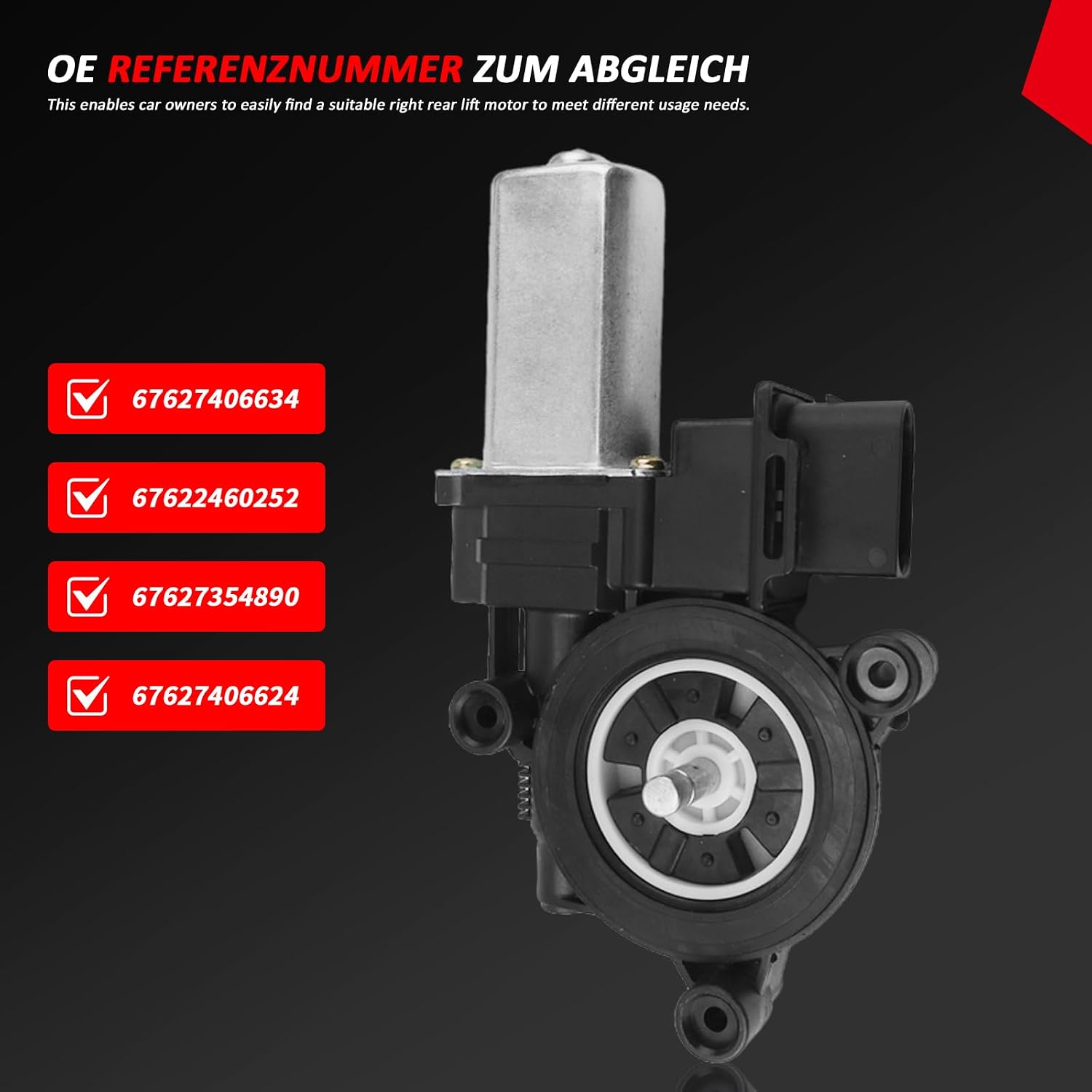 Front Window Motor -Right Left Lift Motor for BMW 1 SeriesMotor F20 2011-2015 3 Series F30 2014-2015 F31 2016-2017 M3 F80 2014-2018 X1 X2 F45 F46 F48 for MINI F55 2015-2021 67627406624