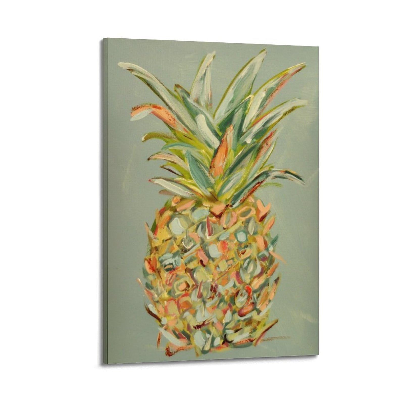 Poster impressionniste ananas moderne décoration murale esthétique 20x30