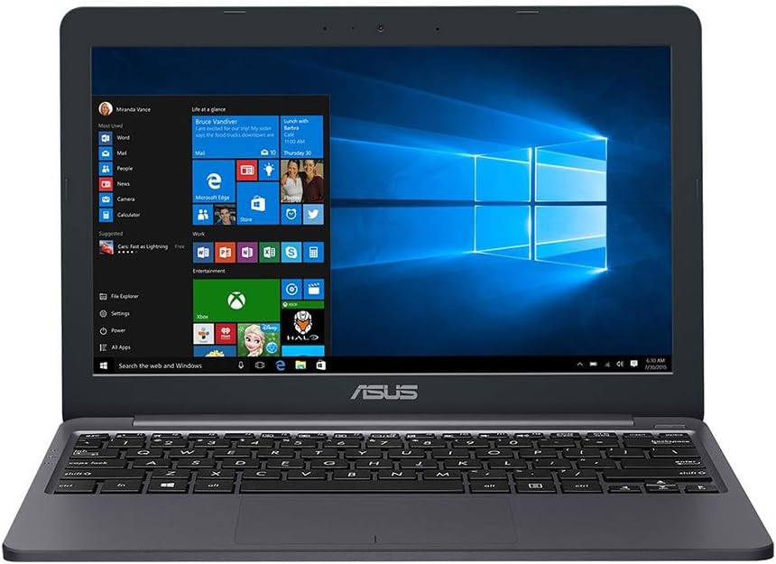 ASUS E203NA-FD026TS 11.6" Laptop Intel Celeron N3350, 2GB RAM 32GB eMMC, Windows 10 - Grey - 90NB0EZ2-M00970