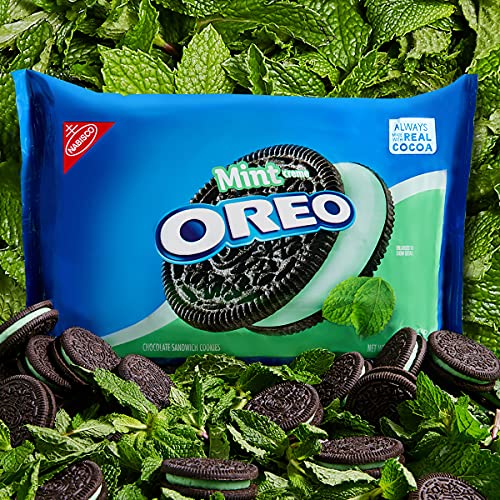 Image of OREO Mint Creme Chocolate Sandwich Cookies, Party Size, 26.7 oz