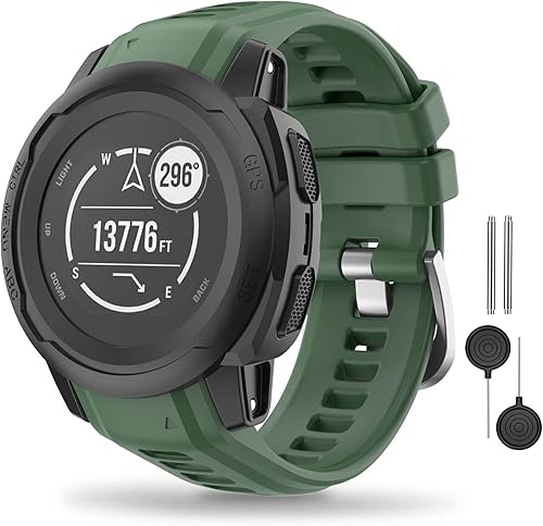 MYSNBKN Compatible con la correa de silicona Garmin Instinct 2S, correa de silicona suave de 0.787in para Garmin Instinct 2S Strap  Instinct 2S